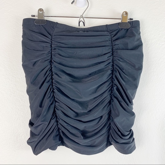 NWT Torrid Swim High Waist Ruched Skirt Bottom 0 - Picture 3 of 9